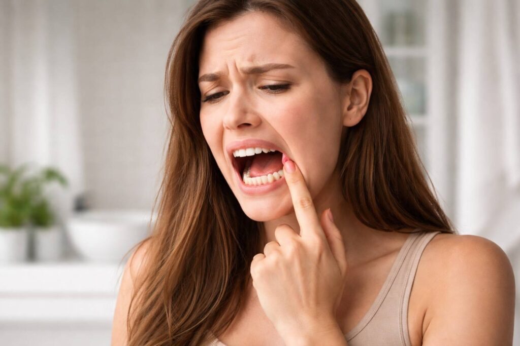 Food Stuck Between Teeth Causing Pain